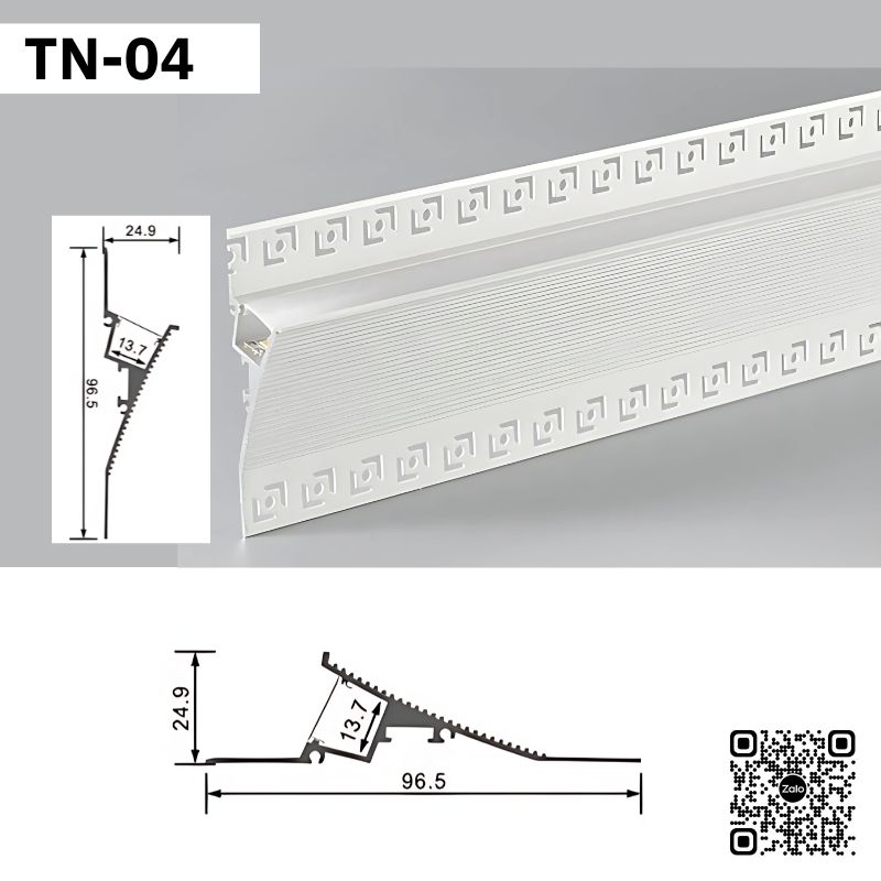 Thanh Nhôm Phào Chỉ Hắt Trần Lắp Âm 3m | TN-04